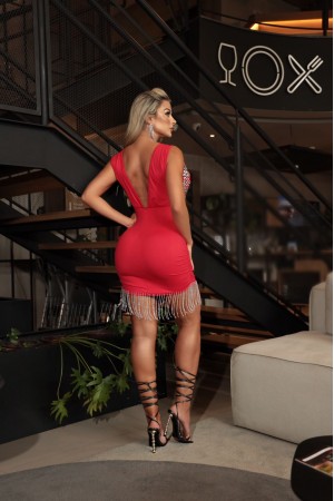 Vestido Franjas 